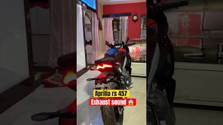 Aprilia rs 457 exhaust sound apriliars457 exhaust [upl. by Yousuf943]