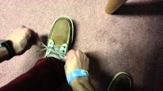 How to tie Sperry Topsider Shoes Correctly [upl. by Lenee]