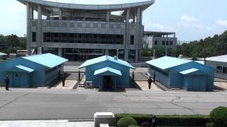 DMZ from North Korea US troops on lunch break [upl. by Capone]