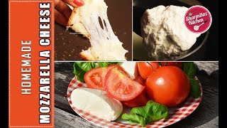 How To Make Mozzarella Cheese In 1 Minute  WITHOUT RENNET  Cheese Toast  Sharmilazkitchen [upl. by Cave643]