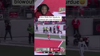 Ohio State fan reacts to their blowout win over Purdue Boilermakers [upl. by Parfitt]