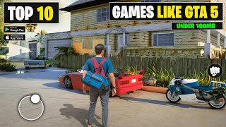 Best Games Like GTA 5 For Android Under 100MB Offline [upl. by Aniaz281]