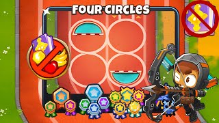 Four Circles Chimps Guide  No Monkey Knowledge  BTD 6 2023 Updated [upl. by Enerual]