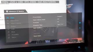 Alienware IPS 240Hz 27 Gaming Monitor AW2720HFA 1 ms grey to grey extreme Motion Blur fix [upl. by Okiam]