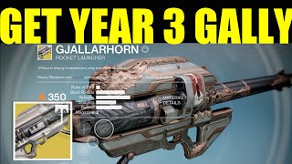 Destiny quotHow To GET Year 3 GJALLARHORNquot QUEST GUIDE [upl. by Olimreh]