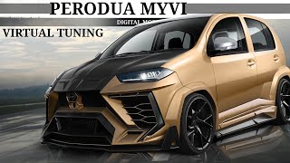 Modified Perodua Myvi Virtual Tuning Digital Modification [upl. by Ibib630]