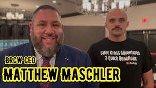 MATTHEW MASCHLER INTERVIEW 383 [upl. by Aihsik230]