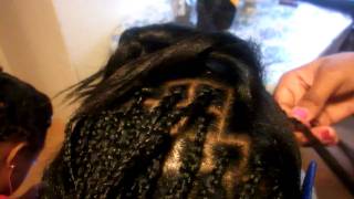 Hair Braiding With Extensions For Growth How to Add Braid Extensions to Short Hair [upl. by Esten]