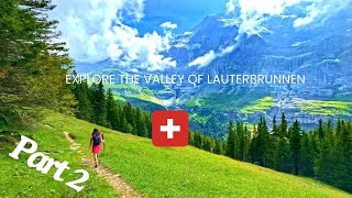 Lauterbrunnen Switzerland  From Wengen To Kleine Scheidegg [upl. by Wehtta408]