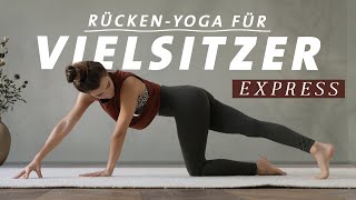 Yoga für Vielsitzer Express  Frische Impulse für Rücken Wirbelsäule amp Schultern  15 Min [upl. by Etteval]