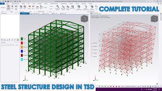 Complete Steel Structure Design in Tekla Structural Designer [upl. by Ahsaeym925]