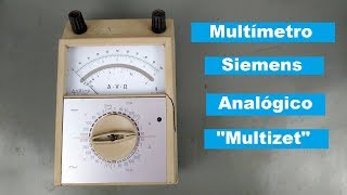 Conserto Multímetro Analógico Siemens quotMultizetquot [upl. by Henrietta]