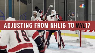 NHL 17 Goalie Tips – Adjusting from NHL 16 to NHL 17 Deflections Getting Sniped Wrap Arounds [upl. by Karrah]