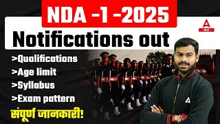 NDA 1 2025 Notifications Out  Qualifications Age Syllabus Exam pattern Full Details  Pawan Sir [upl. by Yllas190]