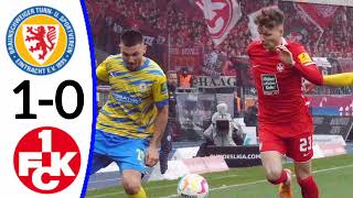 Eintracht Braunschweig vs 1FC Kaiserslautern 10 Goal and Extended Match Highlights [upl. by Oza]