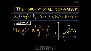 Finding the Directional Derivative [upl. by Haras744]