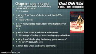 Enders Game chapter 1112 study guide [upl. by Enyak996]