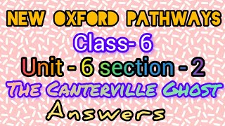 The Canterville Ghost answers class6 newpathways english oxford [upl. by Jarus307]