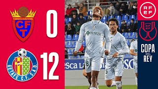 Resumen  Copa del Rey  AD Tardienta 012 Getafe CF  Primera Eliminatoria [upl. by Ogu]