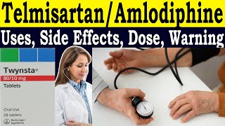 Telmisartan amp Amlodipine Tablets ip Uses in Hindi  Twynsta 805 review  Uses Side Effect Warning [upl. by Renard501]