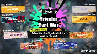 Splatfest 21  Wizard vs Knight vs Ninja Splatoween 2024 Tricolor Battles [upl. by Laveen425]