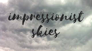 Learn how to paint Impressionist Skies [upl. by Llibyc895]