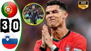 Portugal vs Slovenia 30  Highlights amp All Goals Euro 2024  Ronaldo [upl. by Ecerahc]