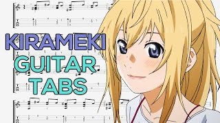 Shigatsu wa Kimi no Uso  Kirameki Ending Guitar Tutorial  Guitar Lesson  TABS by Tam Lu Music [upl. by Carlos]