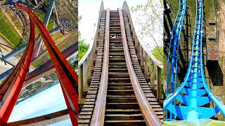 Every Roller Coaster at Kentucky Kingdom 4K Front Seat POV [upl. by Nilknarf934]