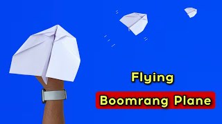 how to make boomerang paper flying boomerang best return boomerang  flying rocket plane [upl. by Zorah]