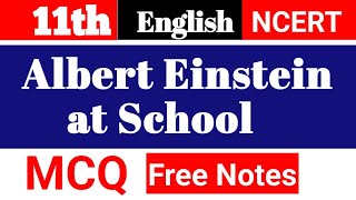 Albert Einstein at SchoolClass11EnglishMCQJac BoardObjective [upl. by Ameehsat]