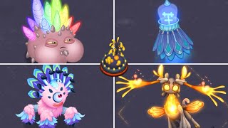 Light Island  All New Monsters Sounds amp Animations  My Singing Monsters [upl. by Medorra14]