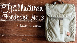 Fjällräven Foldsack No 3 shoulder bag  hands on review [upl. by Aridatha858]