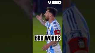 Lionel Messi insults referee in Paraguay vs Argentina [upl. by Tjaden214]