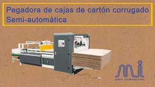 Marvi Internacional Pegadora de cajas de cartón corrugado FG 2800 IV [upl. by Riebling3]