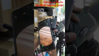 setting up Acuter 1648x65 waterproof spotting scope amp tripod mobilephotography rs18500 shorts [upl. by Rosner912]