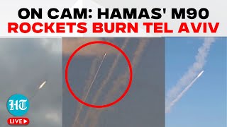 LIVE  Hamas M90 Rocket Barrage Hits Tel Aviv on October 7 Anniversary  Israel  IDF  Gaza War [upl. by Adranoel]