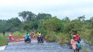 Urgent le Barrage du confluent est totalement rempli deau la déviation vers la route Packoure [upl. by Nosmoht]