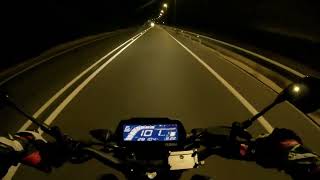 Chill Night Ride POV Yamaha MT125 2022 [upl. by Latsirc]