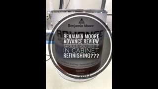 Benjamin Moore Advance Review Should You Use It For Cabinet Refinishing [upl. by Marilou342]