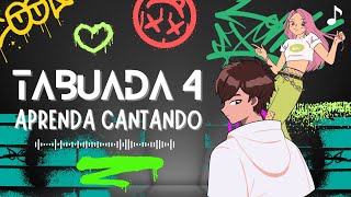 TABUADA CANTADA DO 04  Yo vamos aprender a tabuada do 4 [upl. by Arvie]