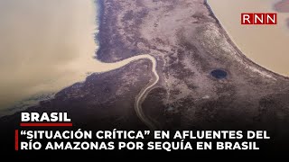 “Situación crítica” en afluentes del río Amazonas por sequía en Brasil [upl. by Lebana922]