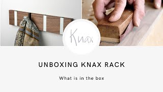 Unboxing KNAX Coat Hooks Wall mounted Handcrafted in Denmark Solid wood No compromise [upl. by Yderf812]