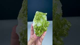 Green Tourmaline Crystals on Pollucite from Pakistan [upl. by Nide864]