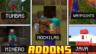 5 Mejores Addons SURVIVAL para Minecraft Pe 120 [upl. by Bastian]