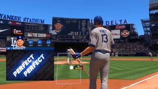 Max Muncy Perfect Perfect Two Run Homerun  MLB The Show 24 Online Rated [upl. by Iduj83]