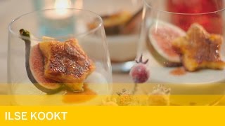 Panna cotta van roquefort en vijgen [upl. by Nuawd]