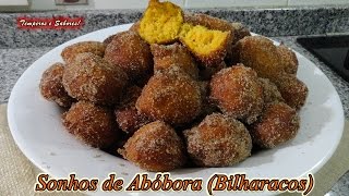 SONHOS DE ABÓBORA  BILHARACOS receita Portuguesa Iguaria dos Deuses [upl. by Anelec426]