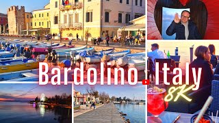 8K Bardolino Lake Garda Italy Walking Tour  Bardolino Italy is an amazing town [upl. by Aehtorod]