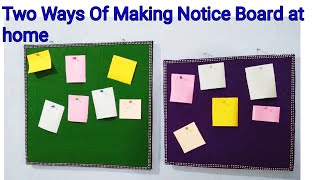 2 Creative Ideas of making Notice BoardNotice Board Making at HomeCrafts Vine [upl. by Etteyniv]